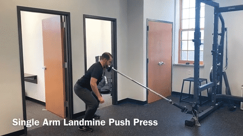 Landmine Press exercise