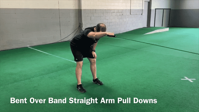 Single arm pull down exercise